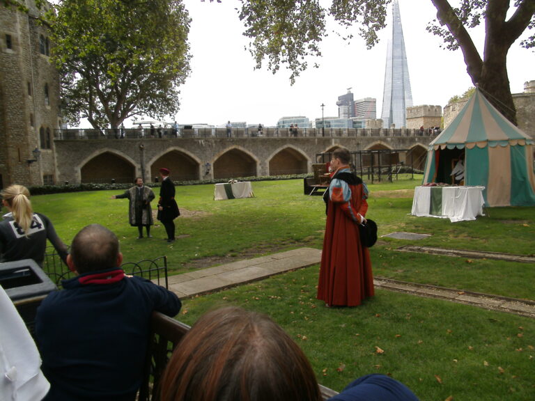 Live performance of Anne Boleyn's story at the Tower of London.